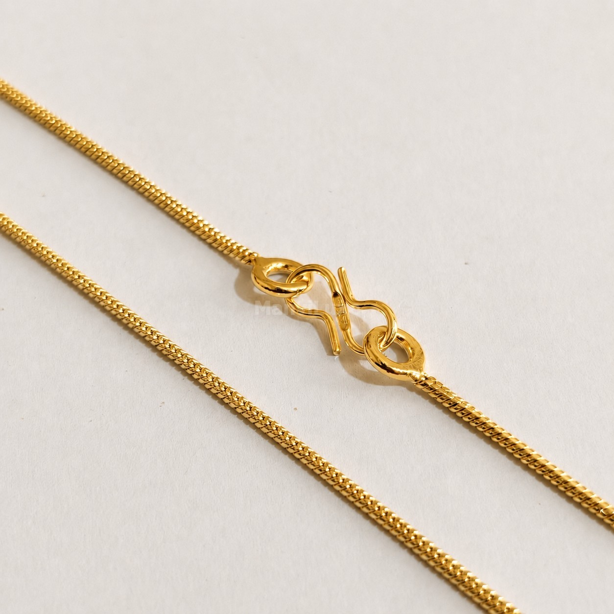 20″ MANVI LUXE Gold Filled Minimalist Chain Necklace Elegant Woven Link Chain
