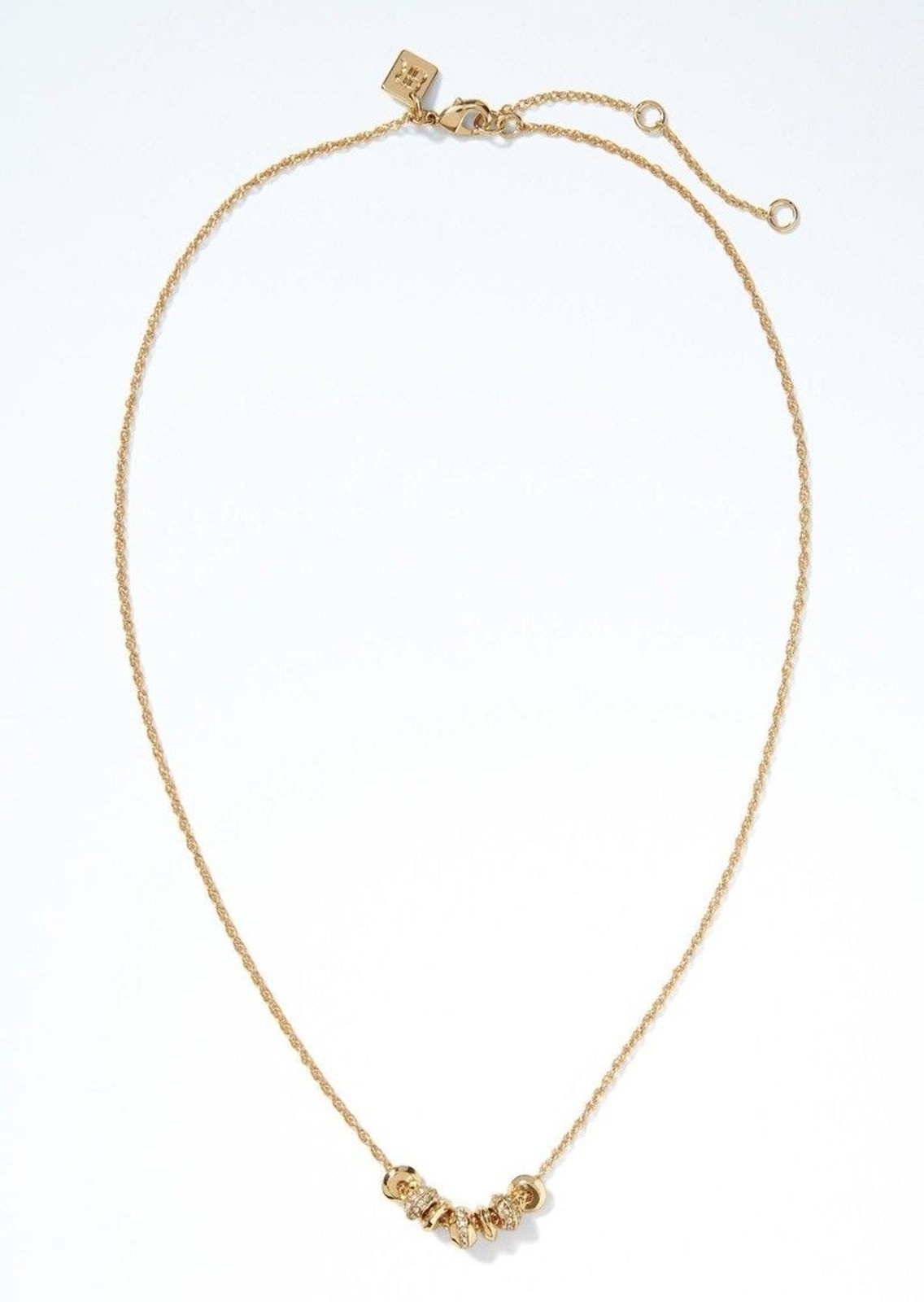 Banana Republic Women’s Metallic Modern Architecture Ball Necklace NWT 49.99