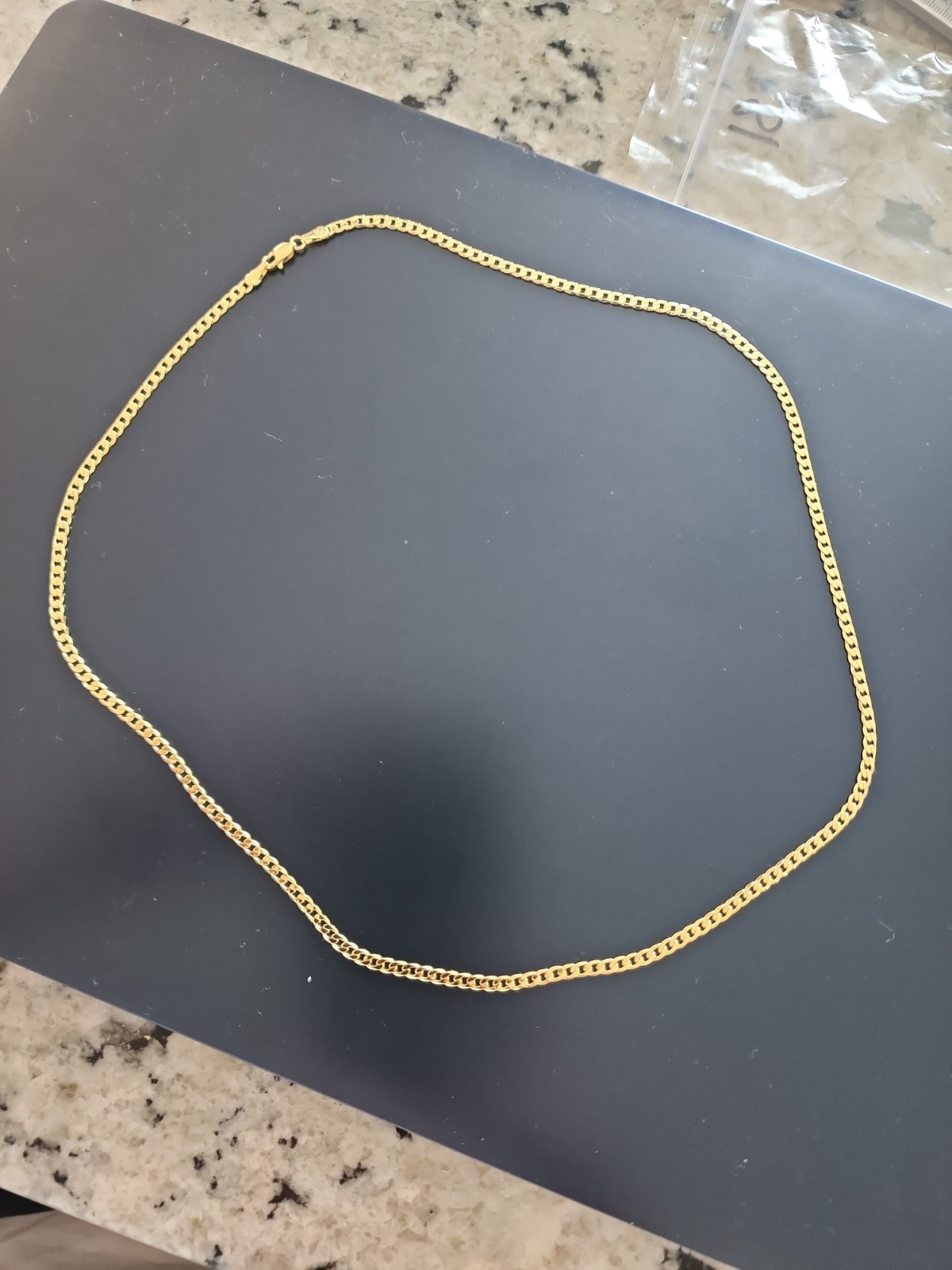 750 ITALY Gold Filled 24″ Mico Cuban Link Chain