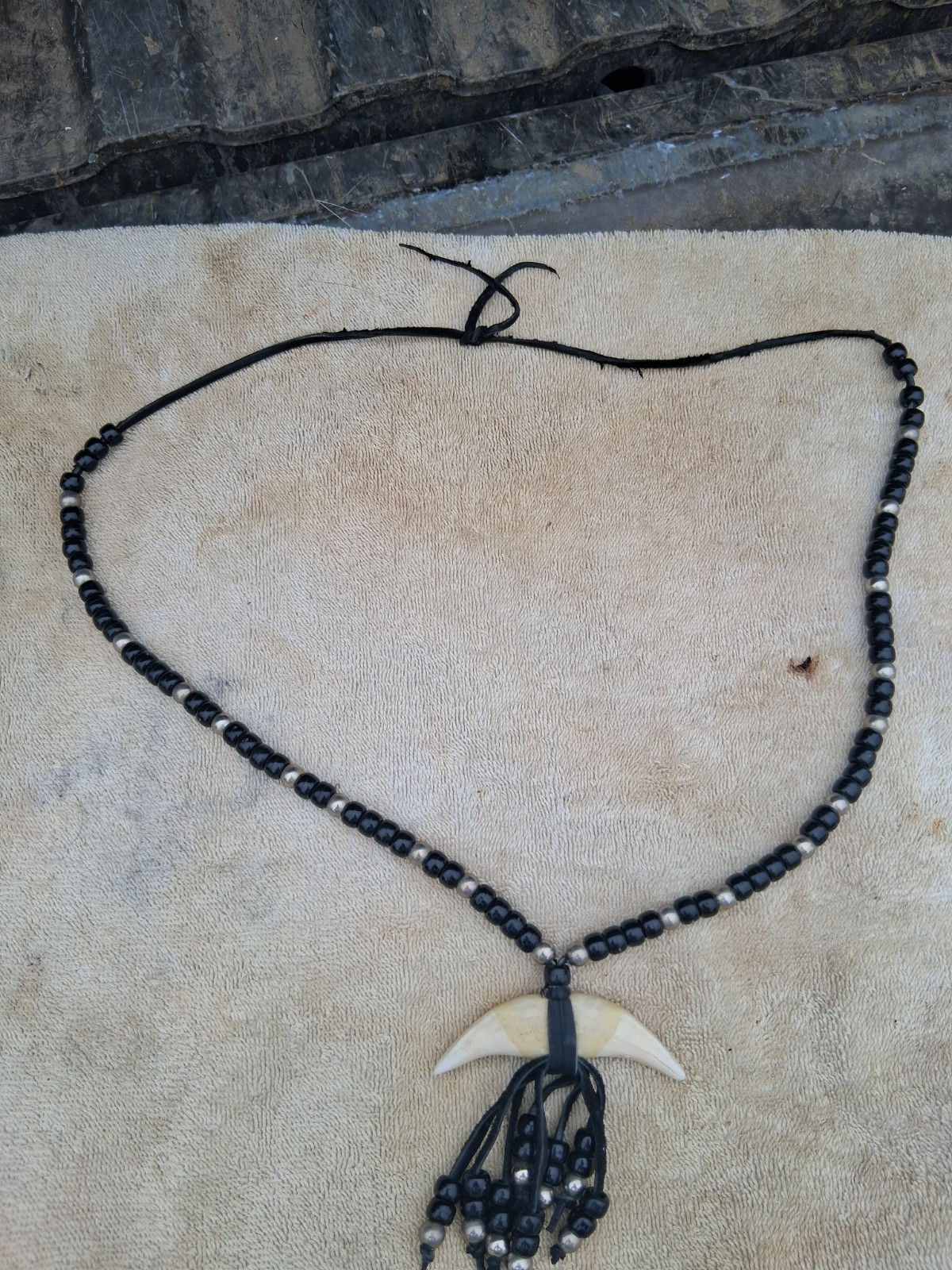 Real Black Bear Tooth Necklace