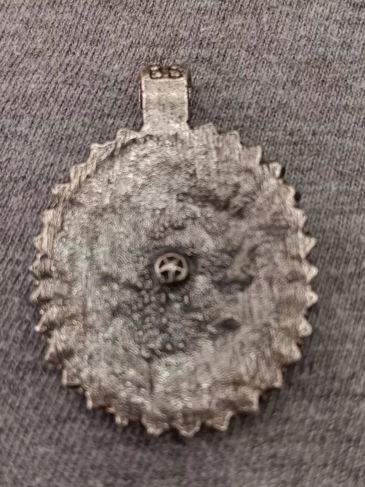 Black and Metal Pendant Detailed for Chain Western Bohemian Gothic Retro