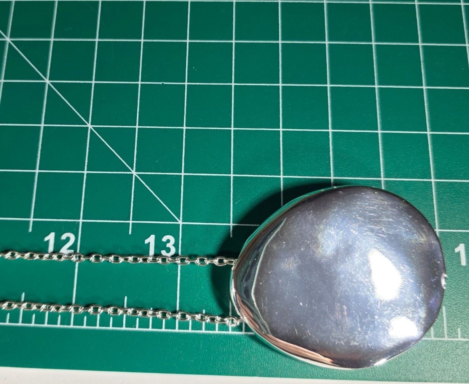 RLM Studio Silver tone Pendant Necklace Modern Sleek Neutral Womens Jewelry