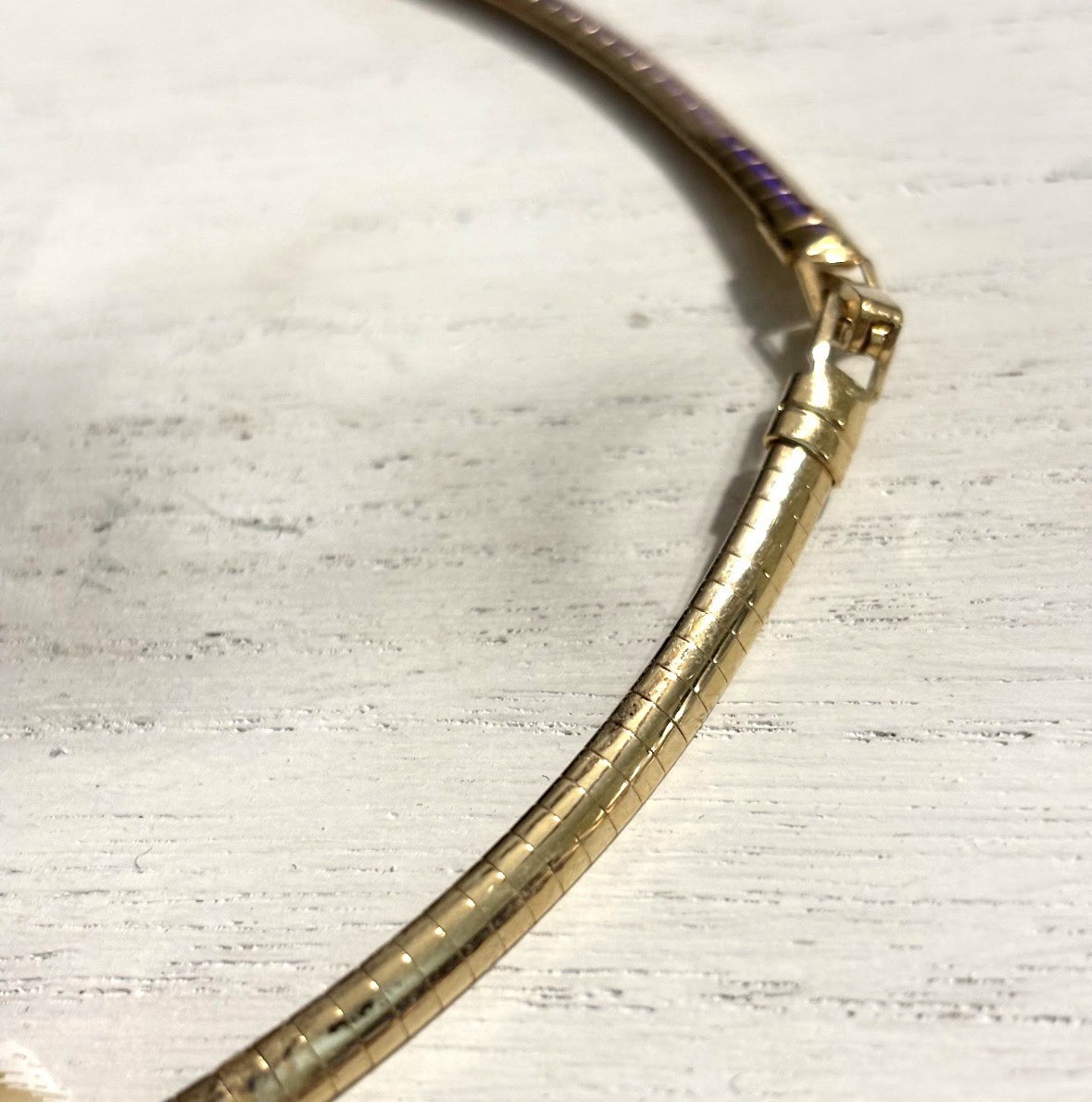 omega gold (possibly plated) Style necklace