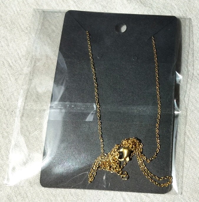 Pink Tourmaline Gold-Tone Gemstone Pendant Necklace with Lobster Claw Clasp