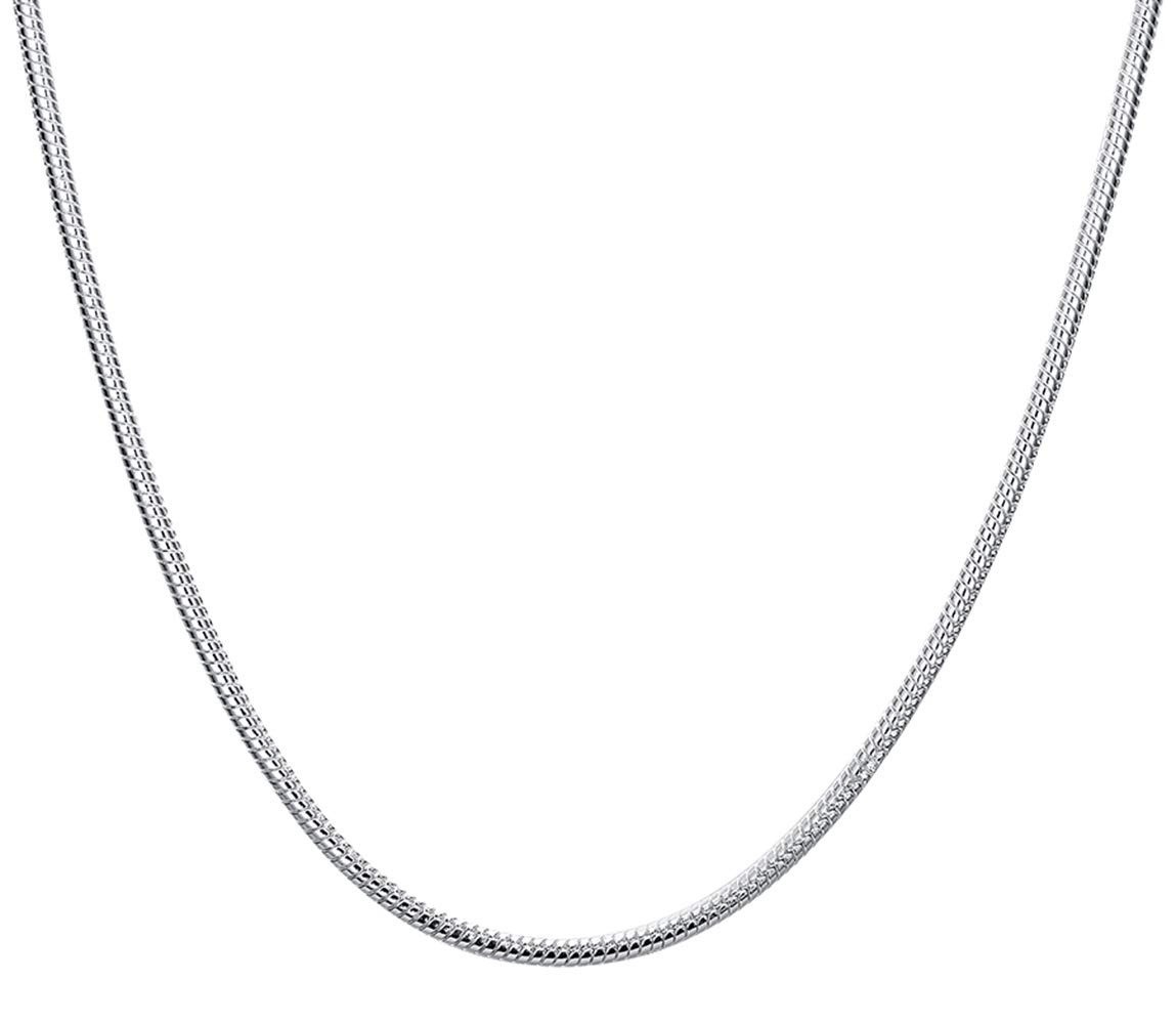 Goldenchen 925 Sterling Silver Snake Chain Necklace 20 Inches for Men Women