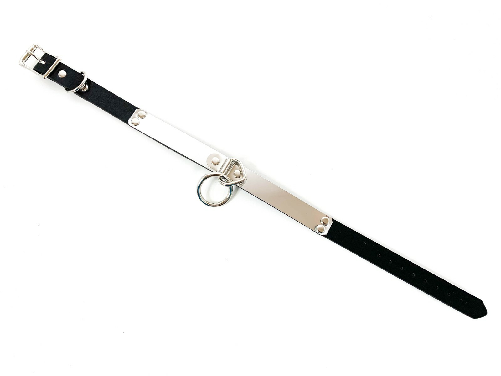 Funk Plus Original Metal Bondage Skinny Love Collar Genuine Leather Made In USA