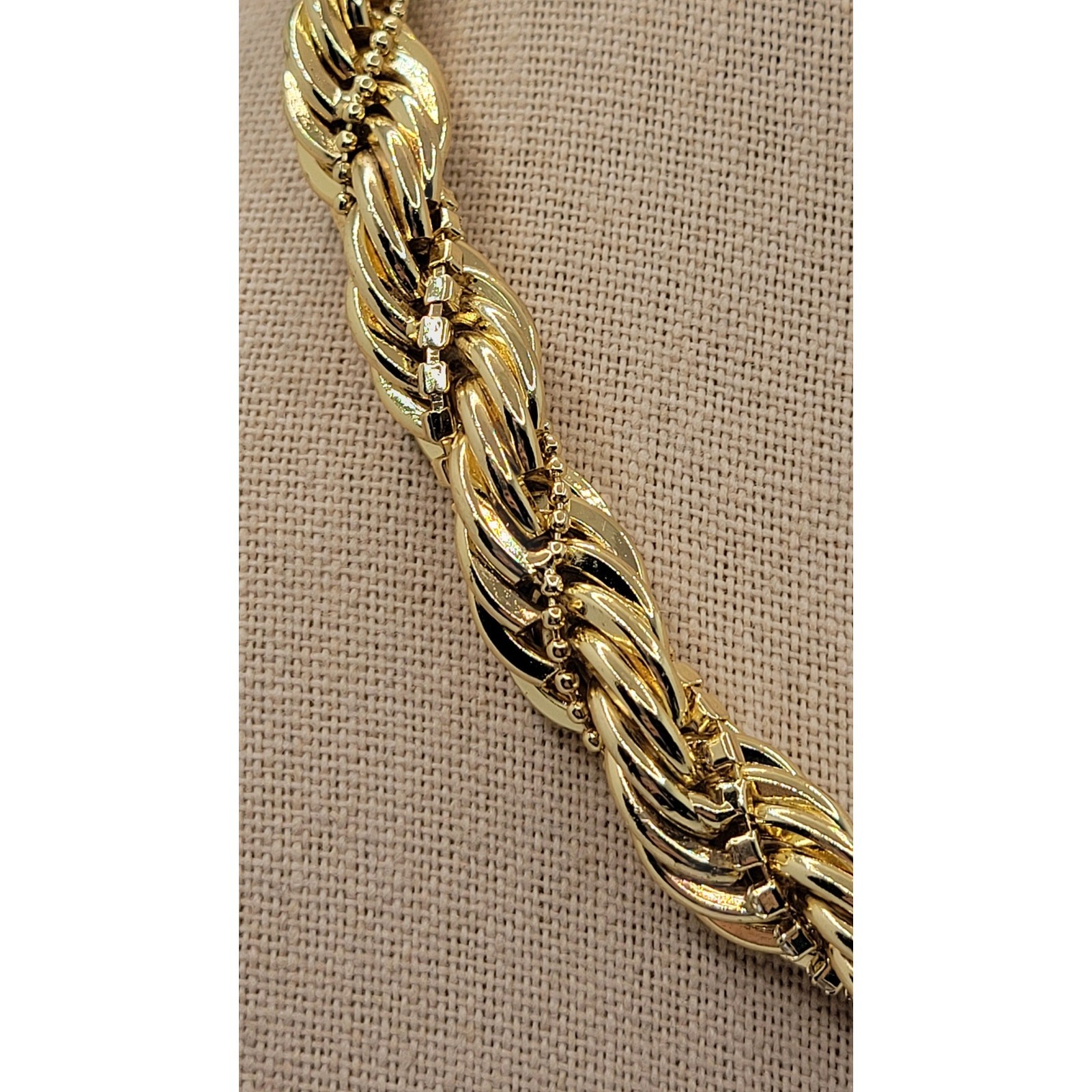 Baublebar Twisted Chain Necklace Signed Statement Crystal Strand Bead Ball