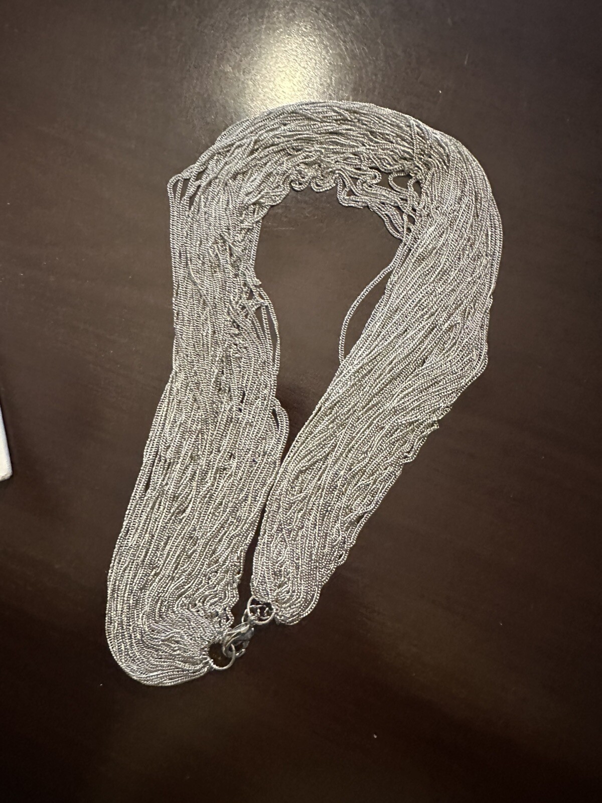Multichain Silver Necklace