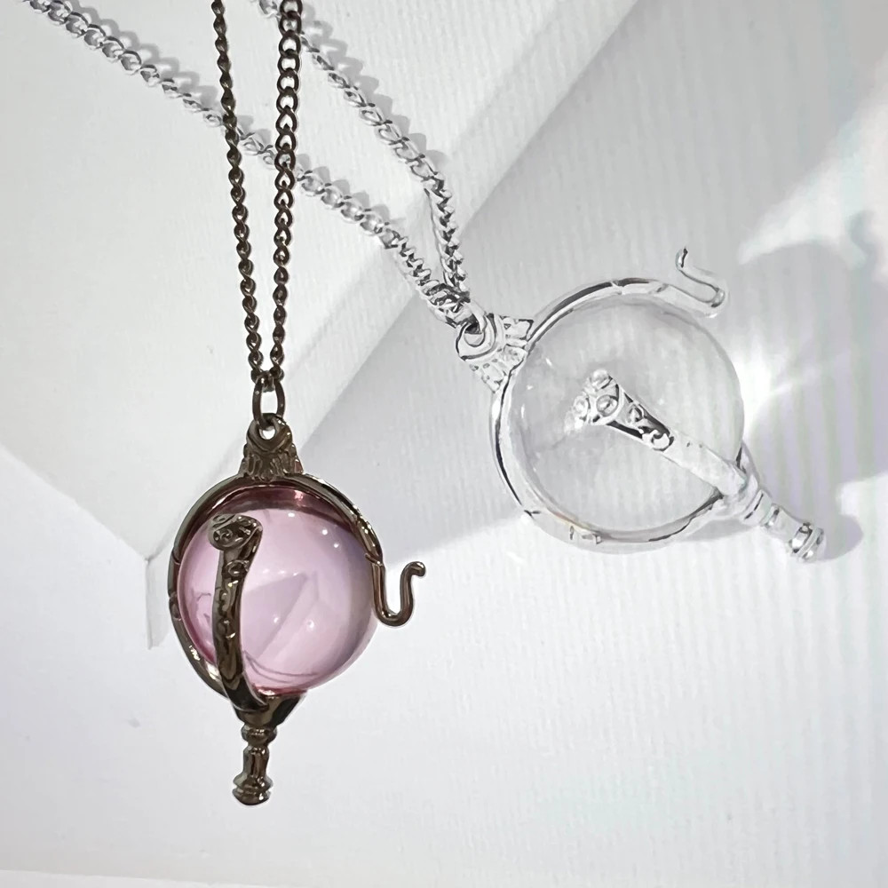 Heart of Kandrakar Pink Crystal Pendant Innovative Fashion Romantic Cartoon.