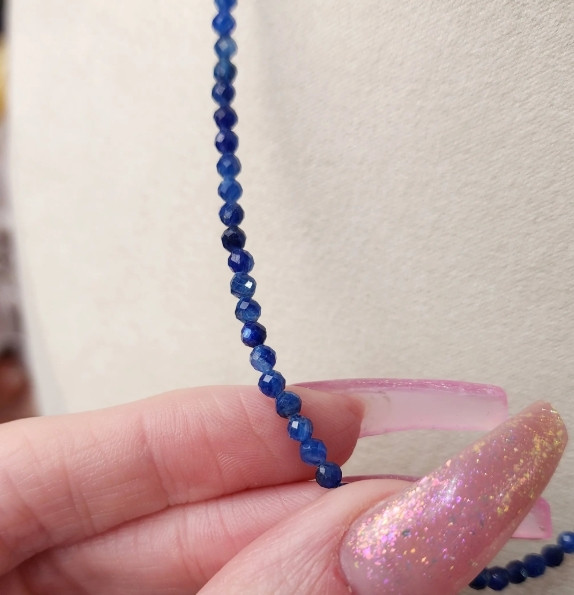 Kyanite Choker Minimalist Necklace Natural Kyanite Stone Dainty Choker Healing