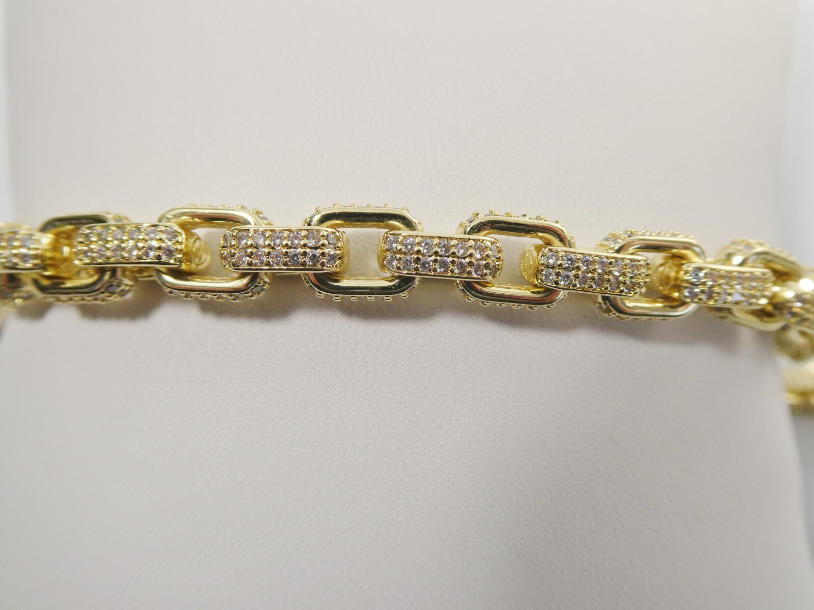 14K GOLD FILLED FULL MICRO FAVE SETTING BARREL NECKLACE