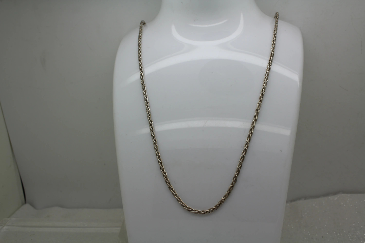 BALI SUARTI .925 S.S. HOOK CLASP SPIGA WHEAT CHAIN necklace 28″ #