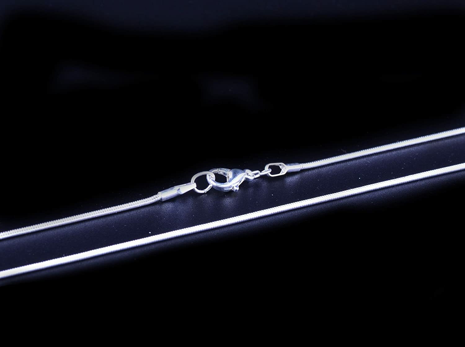 92.5% Silver Snake Chain Necklace – Great for Necklace Charms NEW Various Sizes