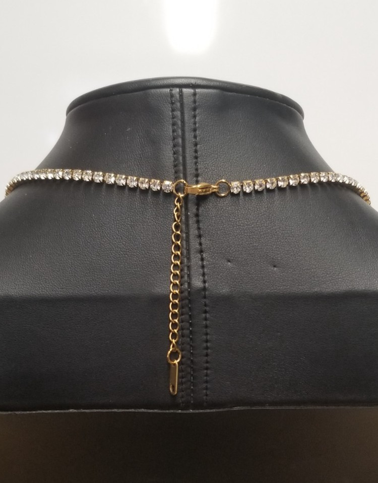 Louise Carter 18K Gold Plated Monaco Tennis Necklace 16″+2″