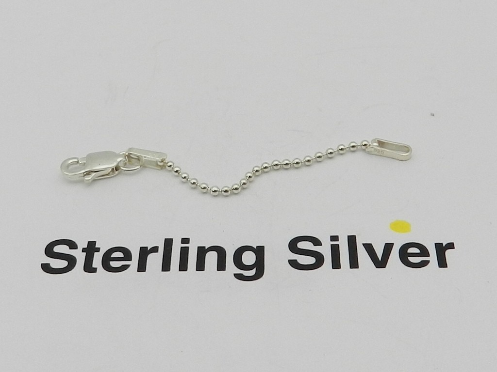 Giani Bernini Bead Chain (1.2mm) 2″ Extender in Sterling Silver