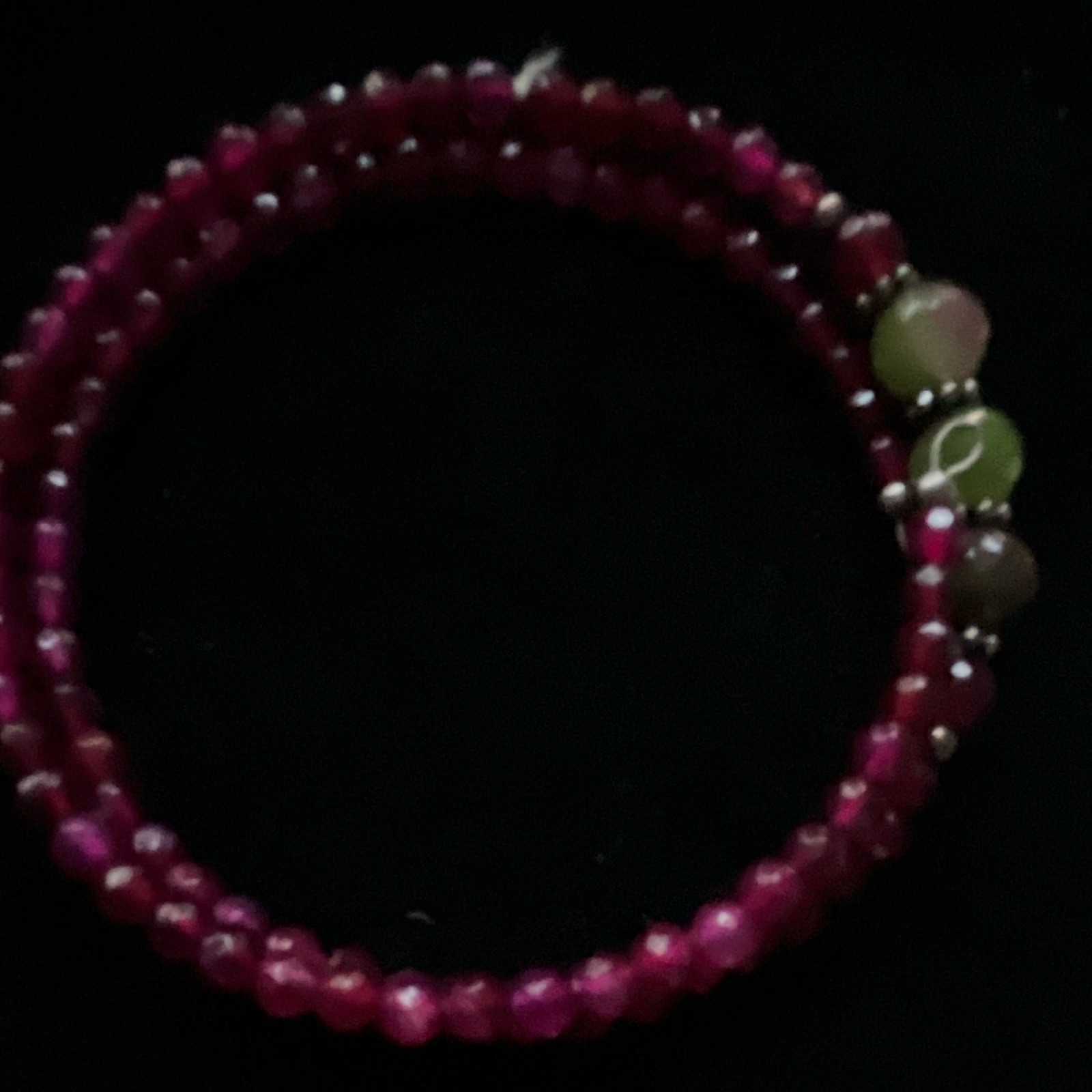 White Pearl & Jade Bead chokers Oval Halo Pendant