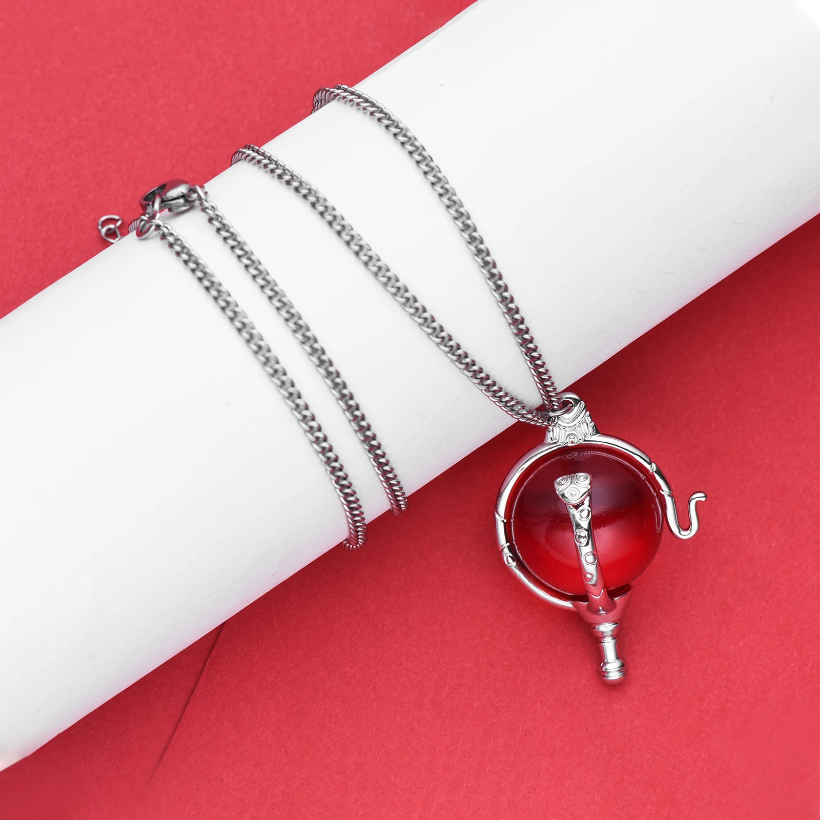 Heart of Kandrakar Pink Crystal Pendant Innovative Fashion Romantic Cartoon.