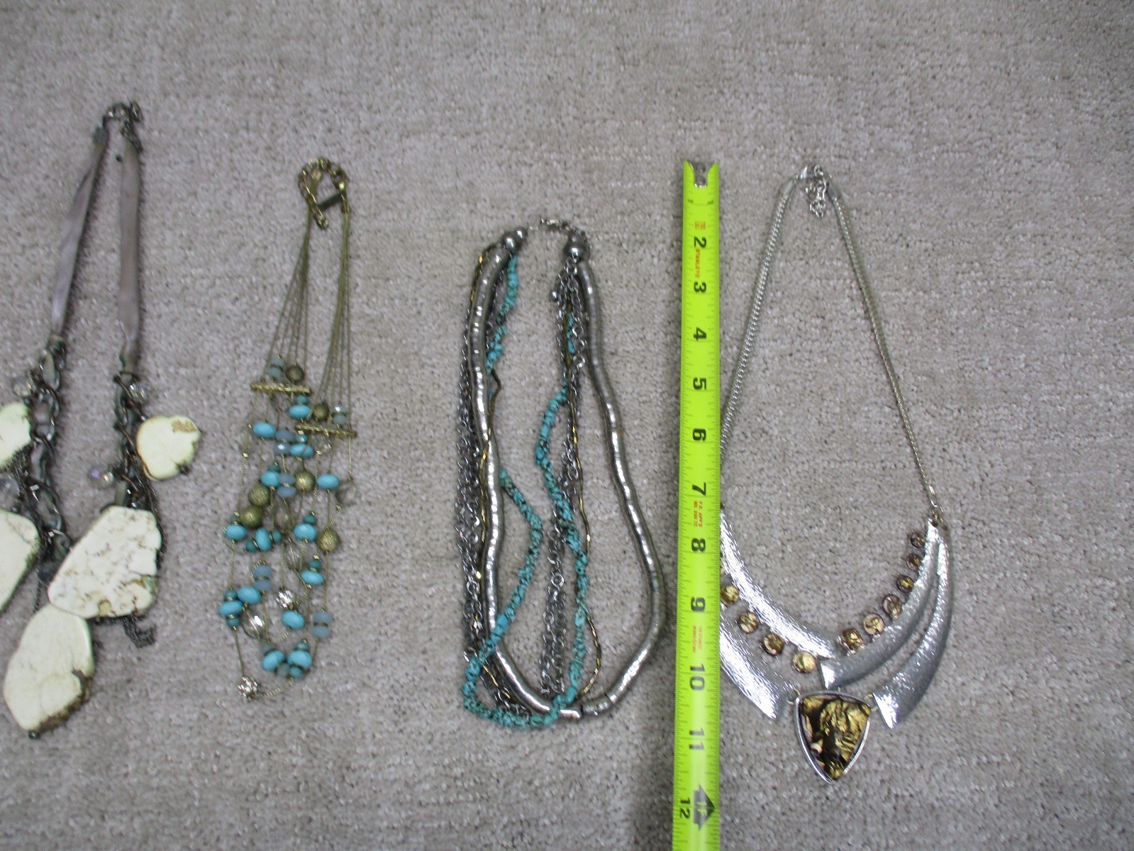 INC International Concepts Necklace Jewelry Lot Of 7 Teal