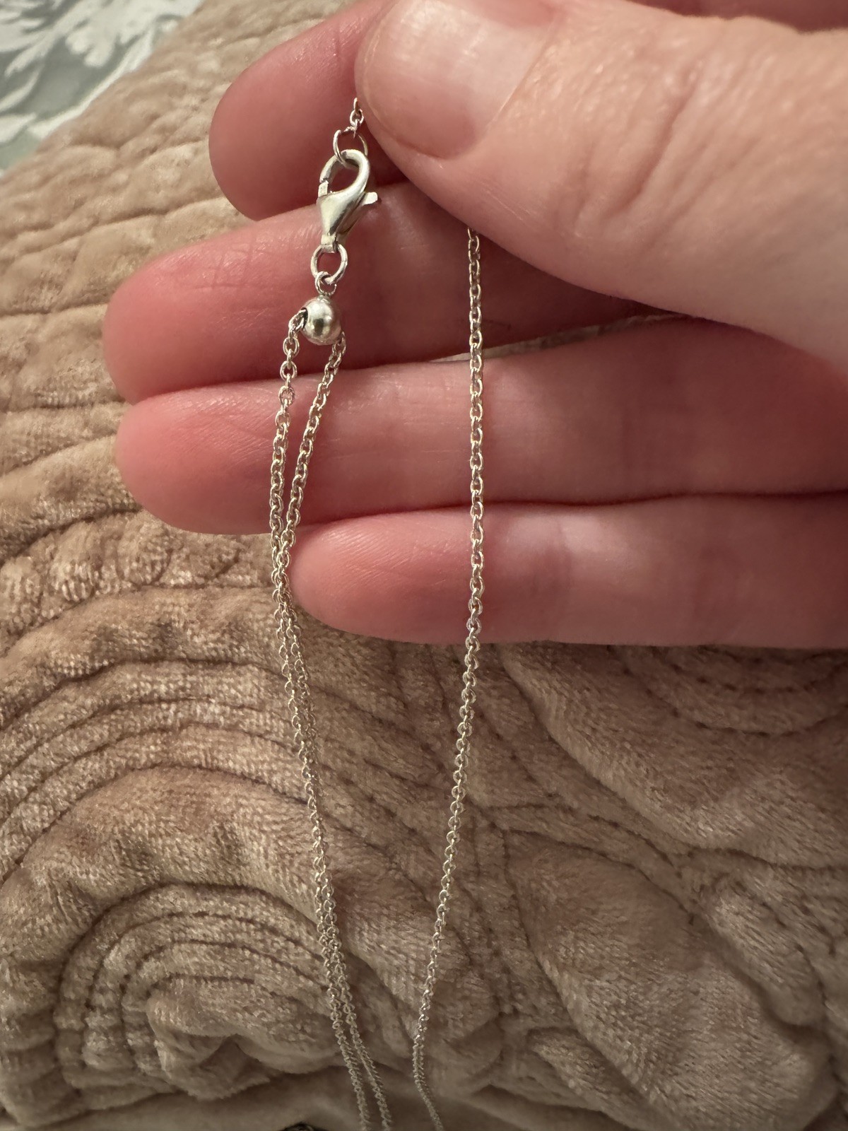 Genuine Pandora Small O Pendant Charm Holder 398296 + charm + necklace size 70cm