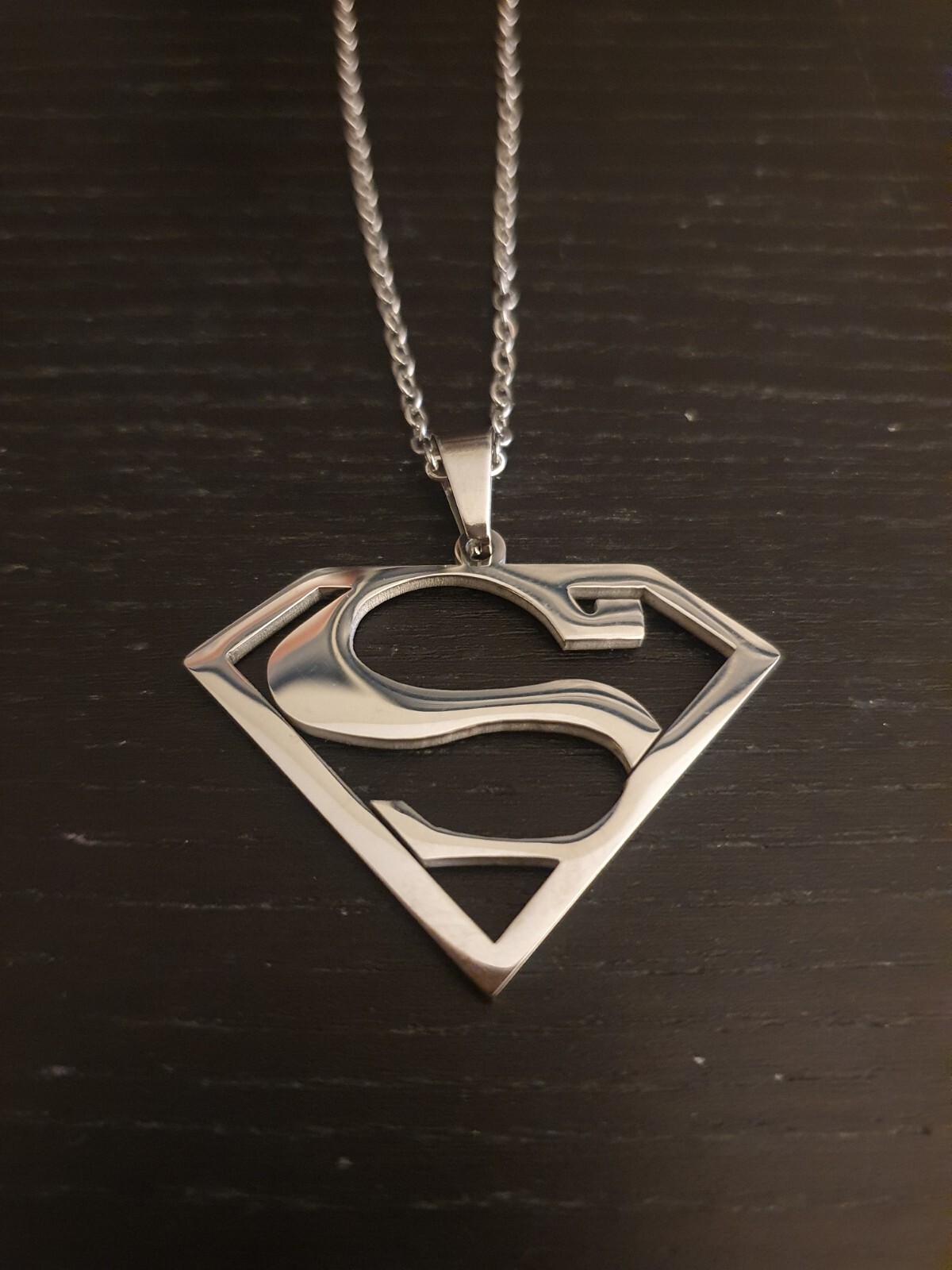 large SUPERMAN S COMIC TV HERO Pendant 22″ necklace
