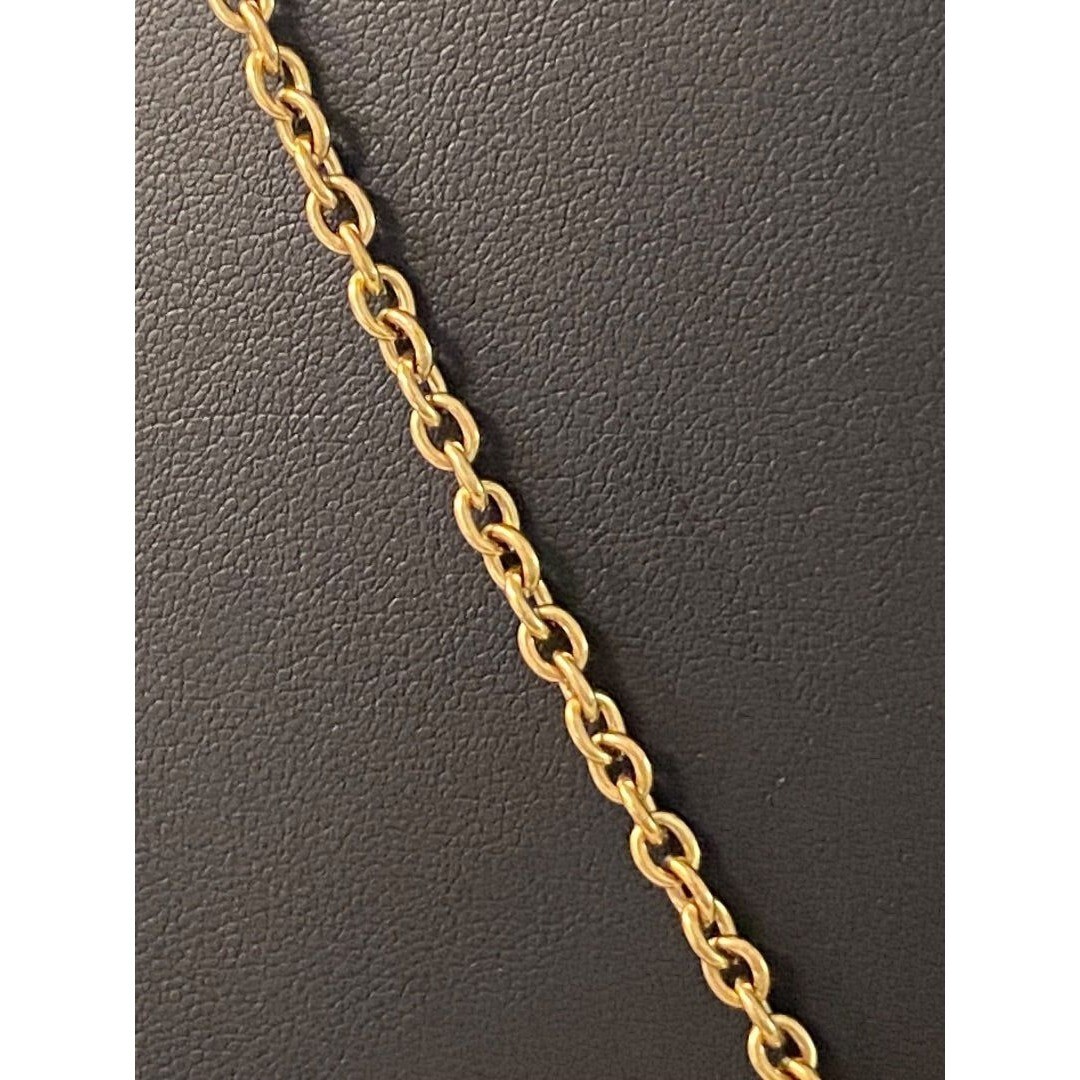 Goldtone Tassel Butterfly 31″ Necklace 3.75″ Drop Lobster Clasp