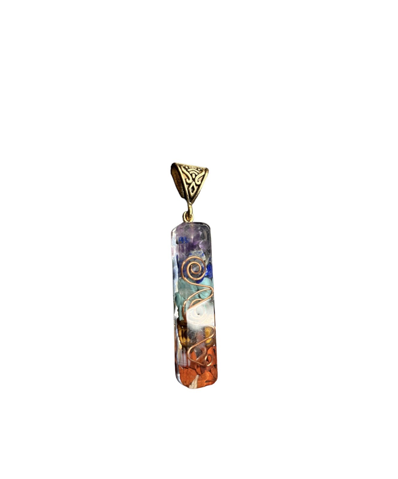 7 Chakra Healing Crystal Pendant Natural Stone Necklace Reiki Meditation Yoga