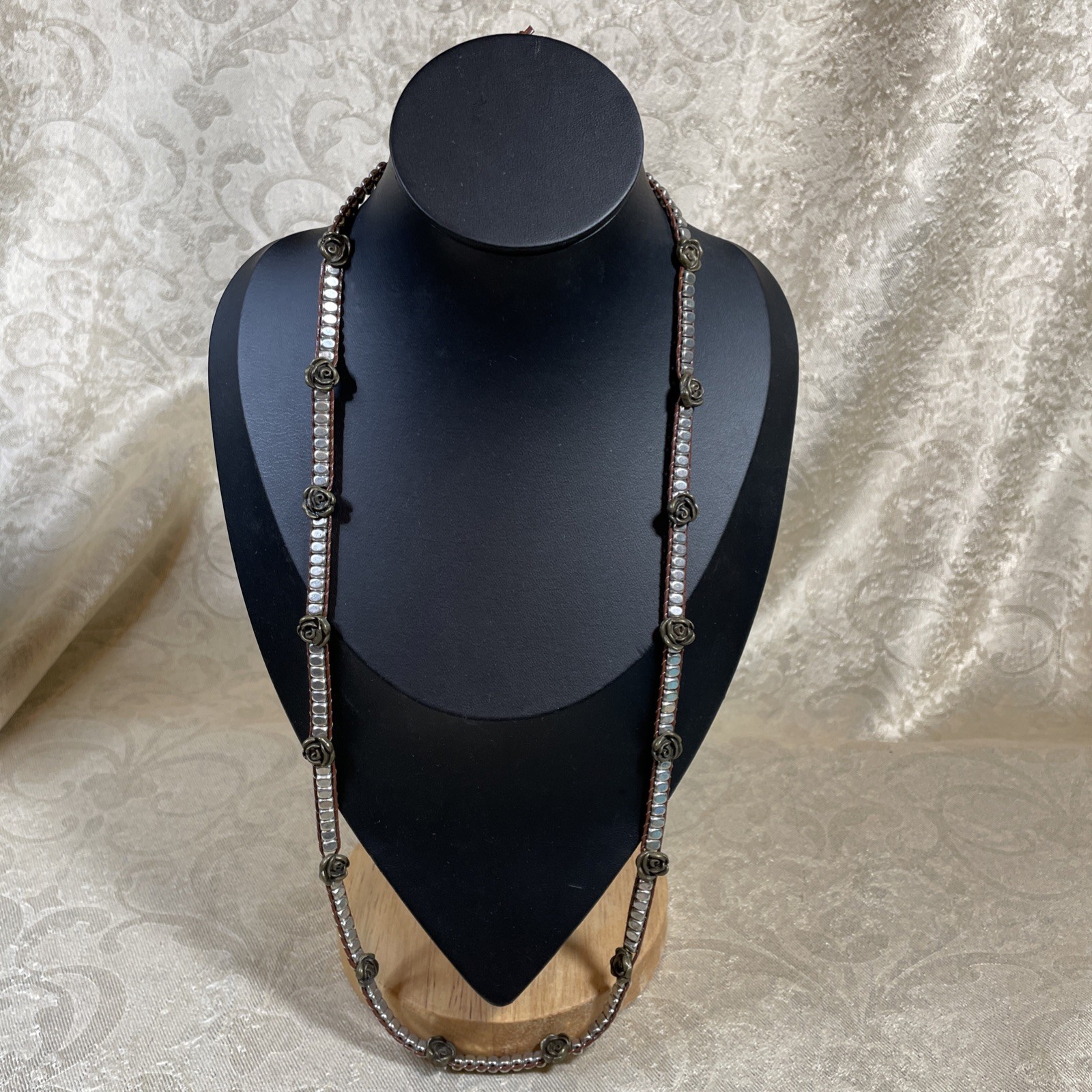 Boho Wrap Bracelet/Long Layering Necklace Combo. Excellent Condition.