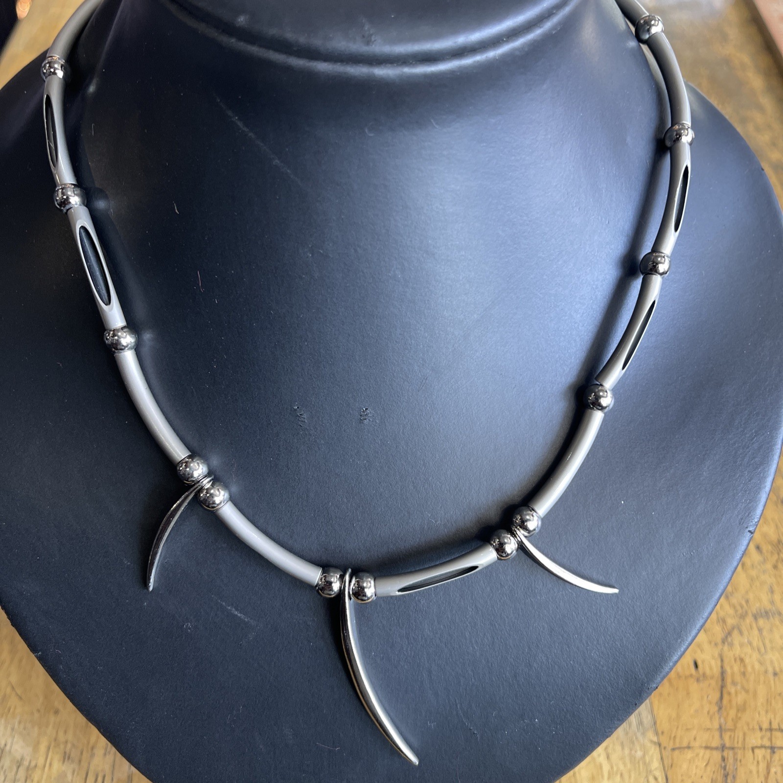 Skater Surfer Punk Tube Choker Necklace: Hawaiian Style, Adjustable To 18” retro