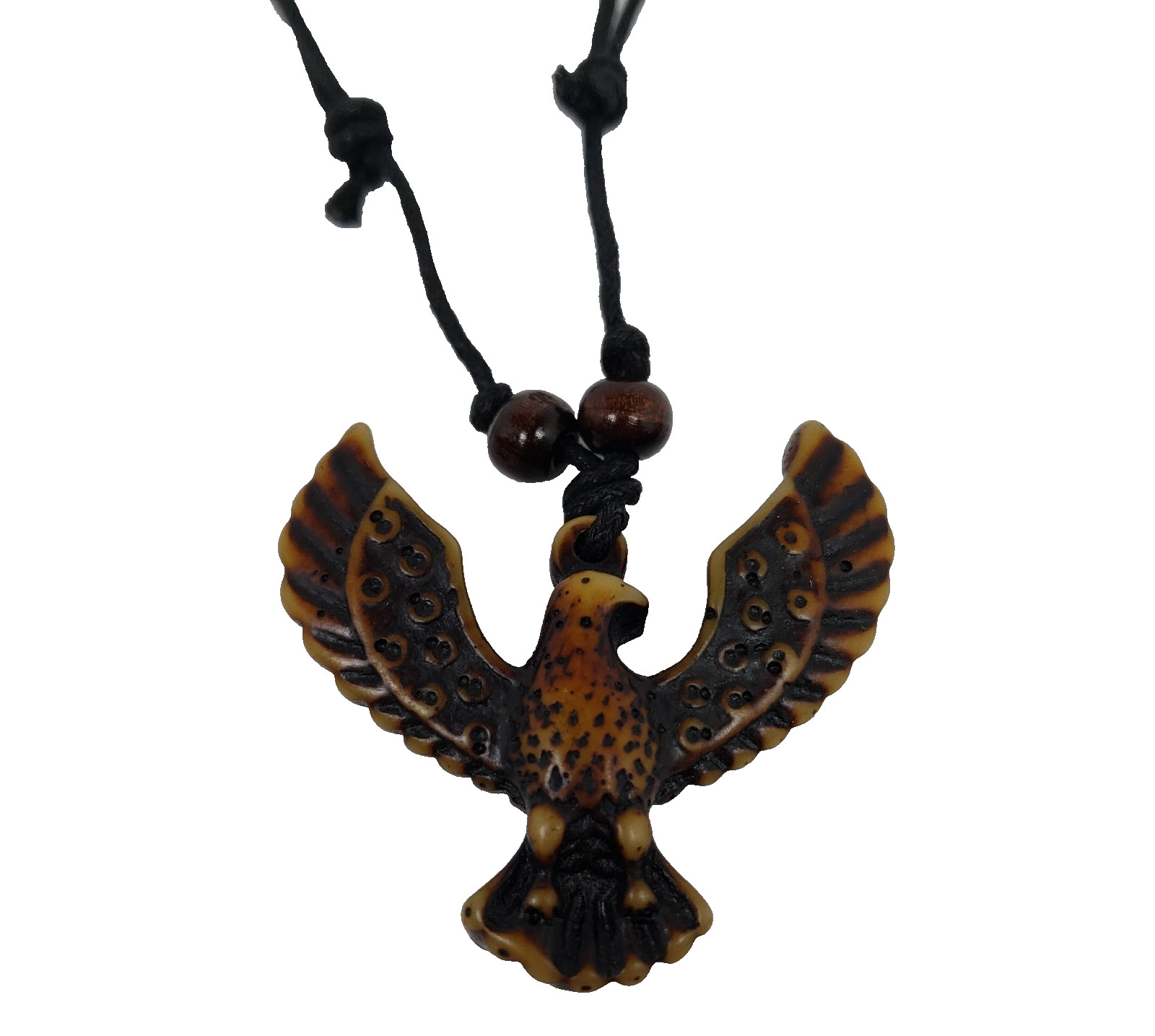 Vintage Adult Fashion Brown Eagle Tribal Adjustable Pendant Necklace 032