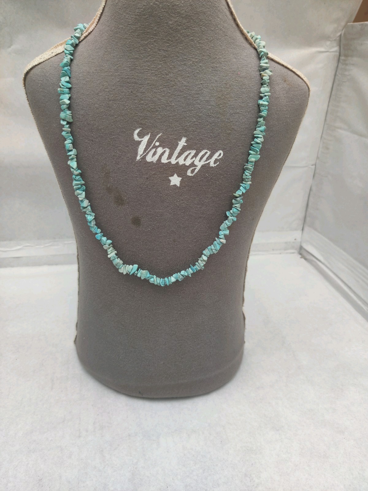 5x Natural Turquoise Chip Necklaces Lot 30″ Long Mala / Healing Crystals