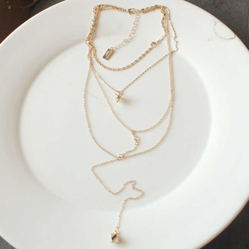 New American Eagle Multi-Strands Necklace Choker Gift Fashion Lady Party Jewelry