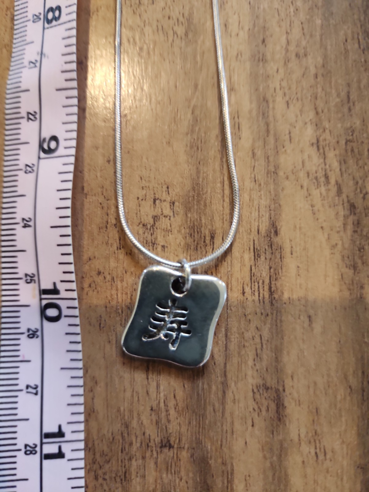 Silver Tone Necklace Pendant with Chain 20 Inch Long Fashion Jewelry Women’s