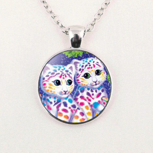 Silver 20″ Necklace Women men Pendant CAT KITTEN RAINBOW LGBT GIFT ANIMAL