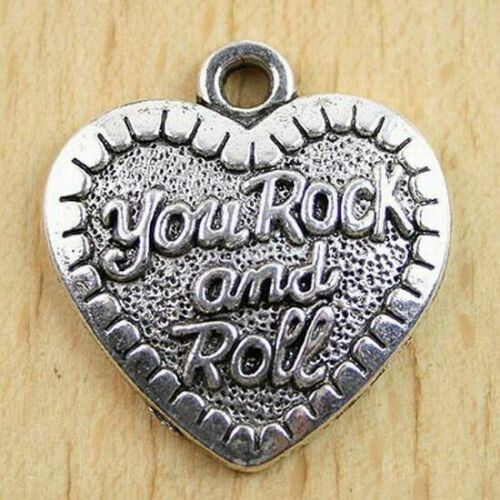 MUSIC ROCK ROLL BAND DANCE pendant 20″ Sterling Silver 925 necklace female men