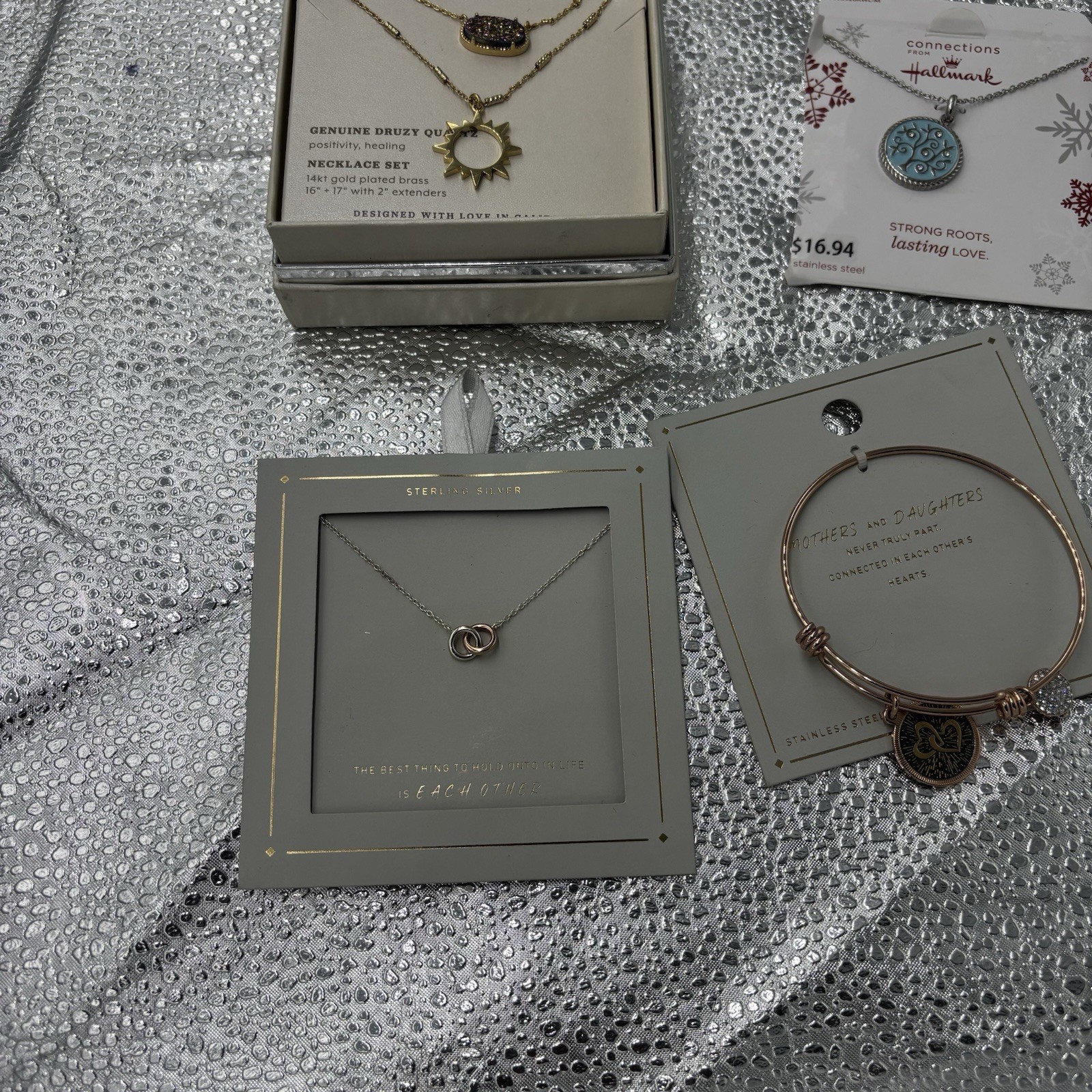 Lot Of Assorted Costume Jewelry Stainless Steel Necklace 14kt GOLD Plated
