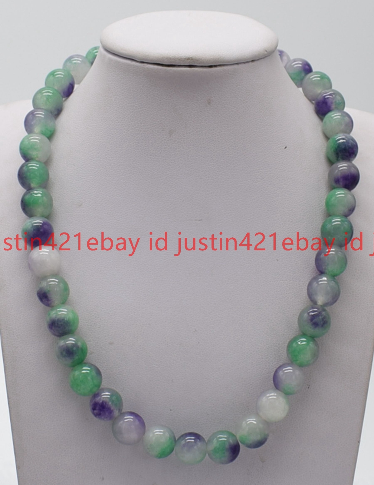 Pretty 6/8/10/12mm Natural Multicolor Gemstone Round Beads Necklace 18″ AAA+