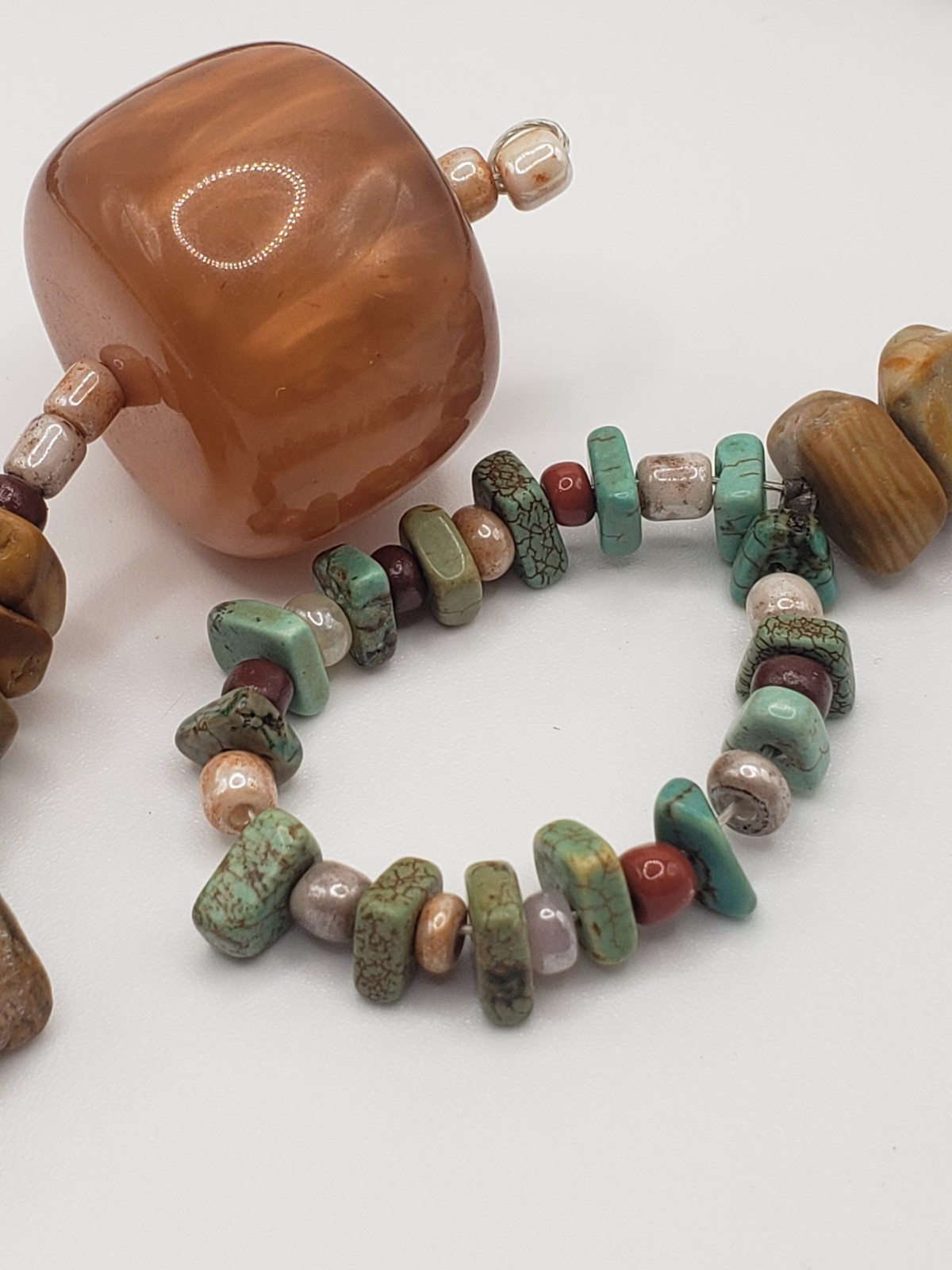 Aventurine Tiger Eye & Boho Styles Multi Necklace Jewelry Lot of 4
