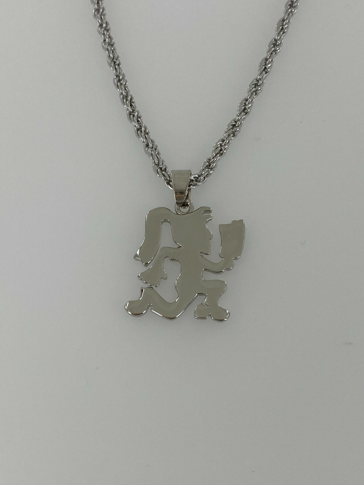 ICP Hatchet Girl Plain Pendant With 21″-24″ Rope Chain/ Necklace Silver Color