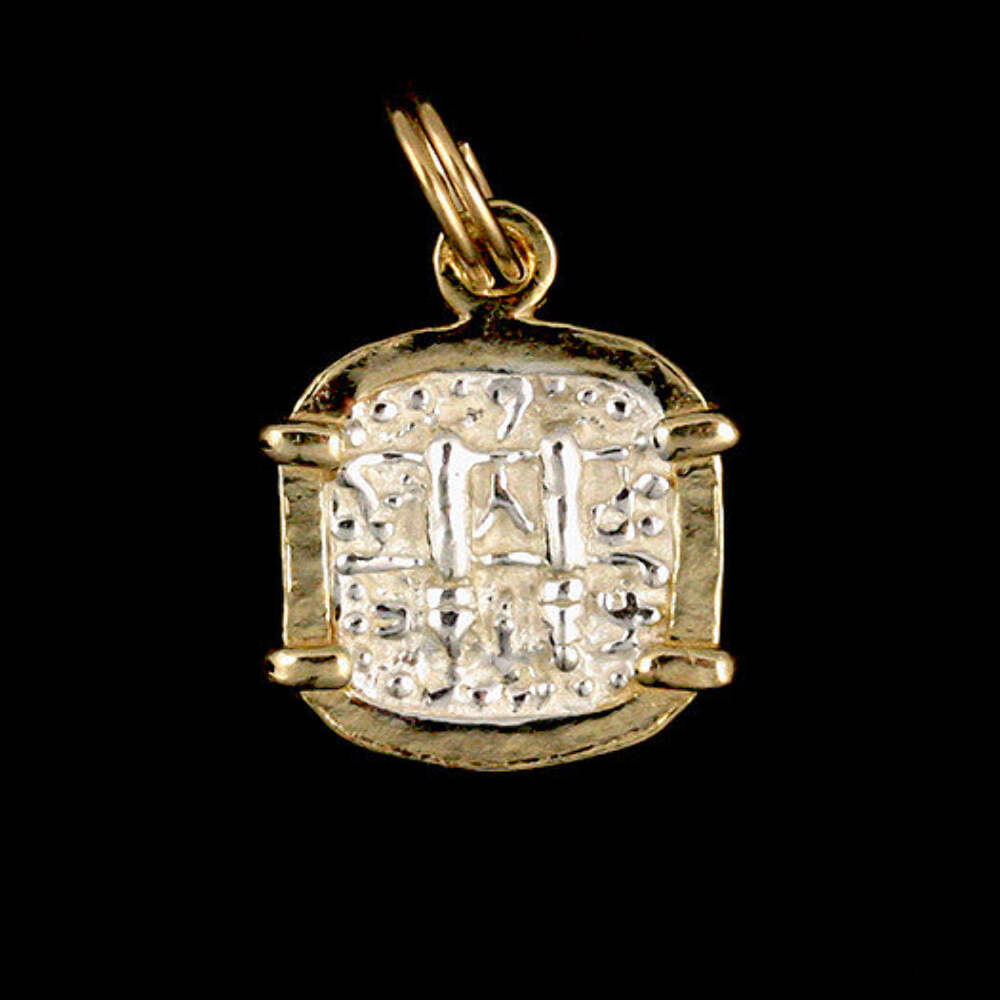 Atocha Sunken Treasure Jewelry – Square Silver Coin Pendant