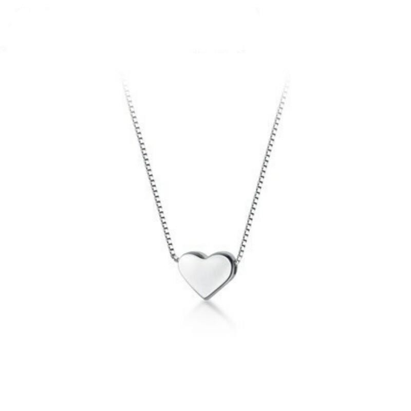 925 Sterling Silver Big Tube Pendant Necklace Minimalist Cylinder Chain Jewelry