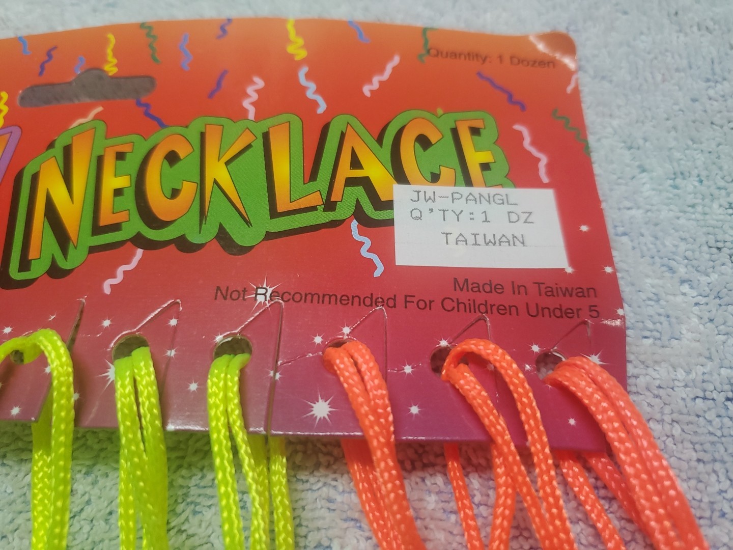 Novelty Necklaces Glow In The Dark Pacifier Shaped Nos Vtg 90s Halloween Rave