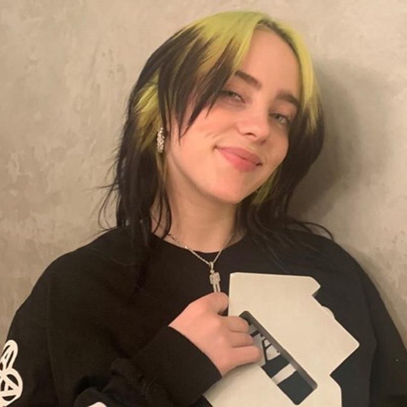 Billie Eilish Multicolor Necklace Pendant Hip hop Collarbone Chain