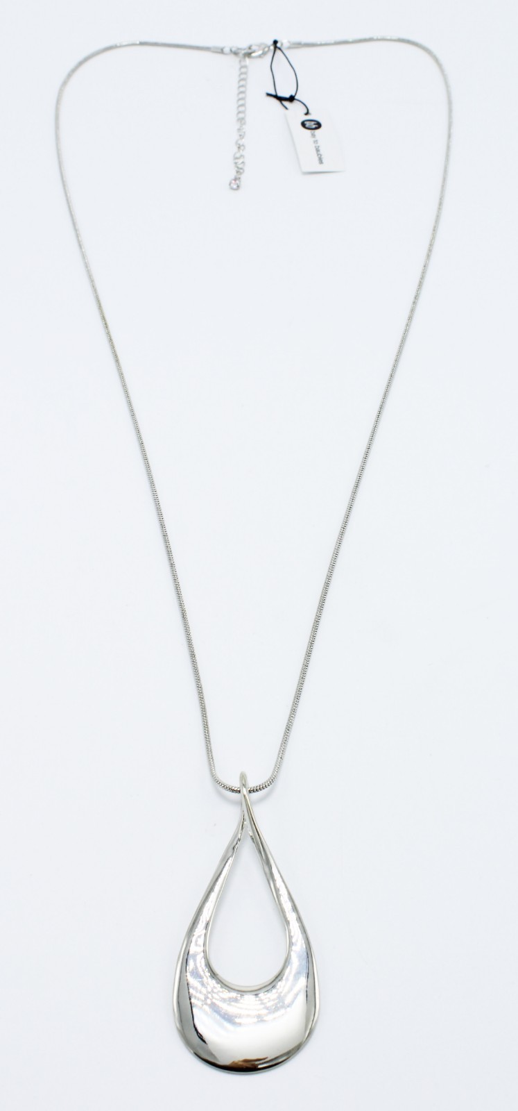 New Silver Twisted Teardrop Pendant Necklace by Bay to Baubles Stitch Fix #N2532