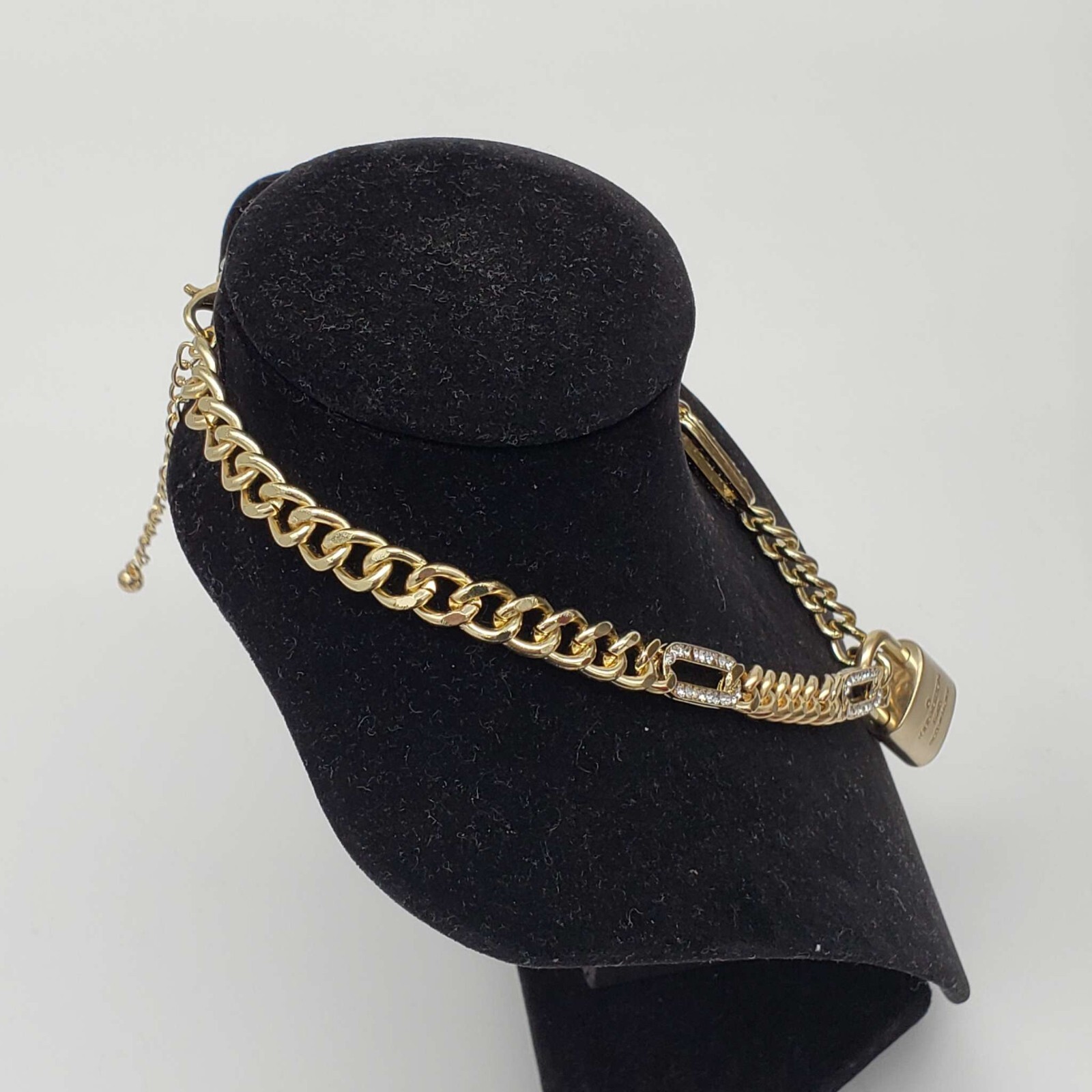 Louis Vuitton Lock & Key with Unbranded Gold Plated Chain Necklace