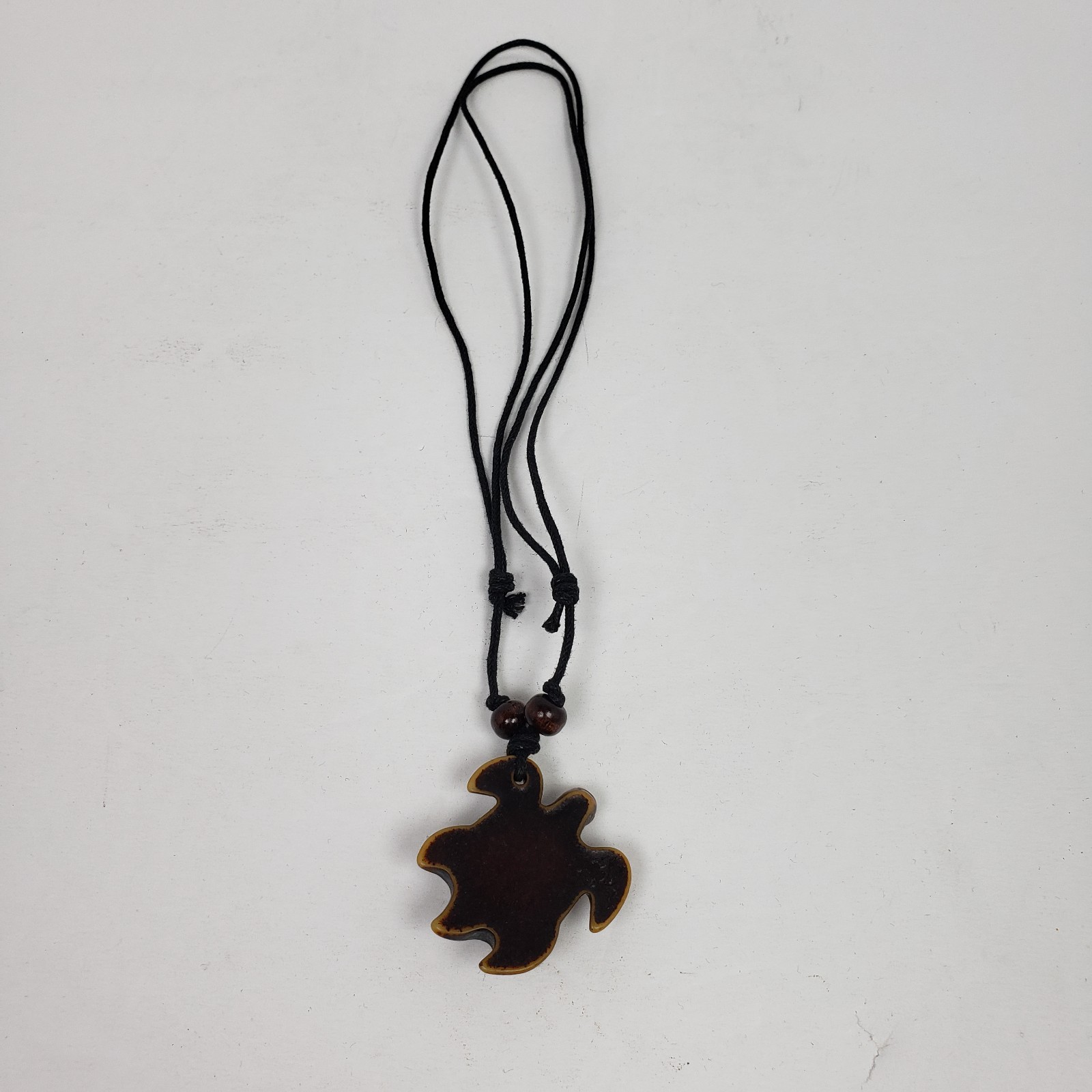 Vintage Adult Fashion Brown Turtle Tribal Adjustable Pendant Necklace 028