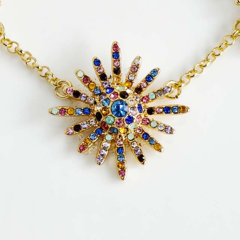 16″ Jcrew Crystal Bib Statement Necklace Chic Women Party Vacation Jewelry Gift