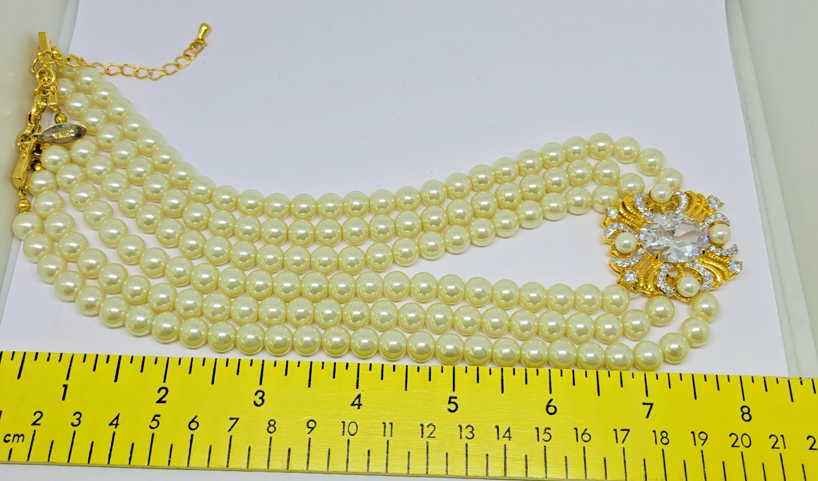 HSN Jewelry Of Legends Stacey Whitmore Multi 3 Strand Pearl Pendant Necklace