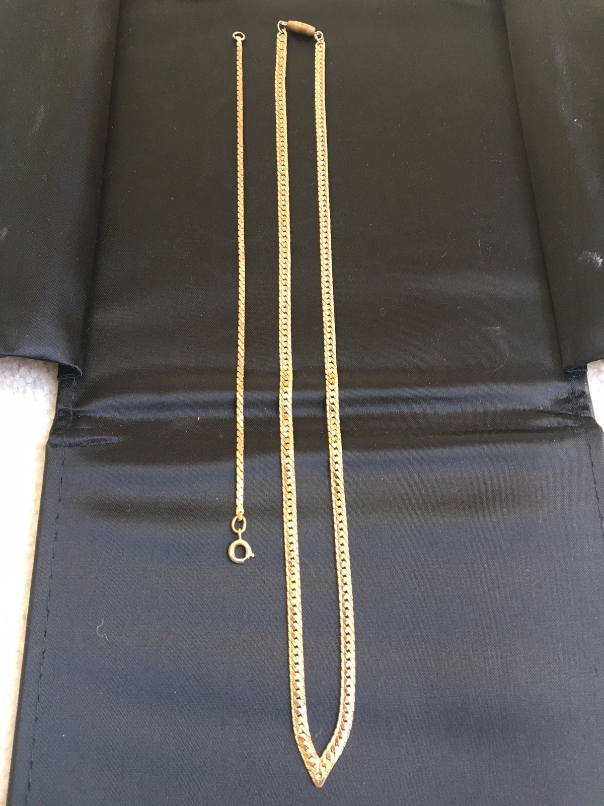 Lot Of 2 Women’s Gold Necklace 18” 3.75mm 7” 1.58mm Gold Bracelet