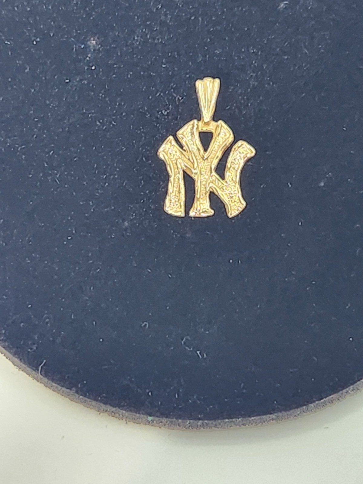 Gold 14 K Gold NY Letter Charm Pendant, Letter Shape Sports Theme Weights1 Gram