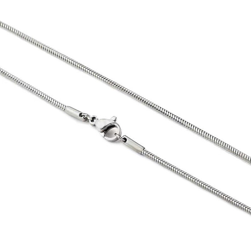 925 Sterling Silver Tarnish-Free Italian Snake Chain Necklace 1MM Jewelry 16-24″